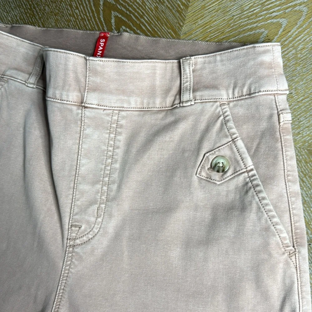 SPANX Maeve Stretch Twill Cropped Wide Wide-Leg Pant M - Picture 5 of 11